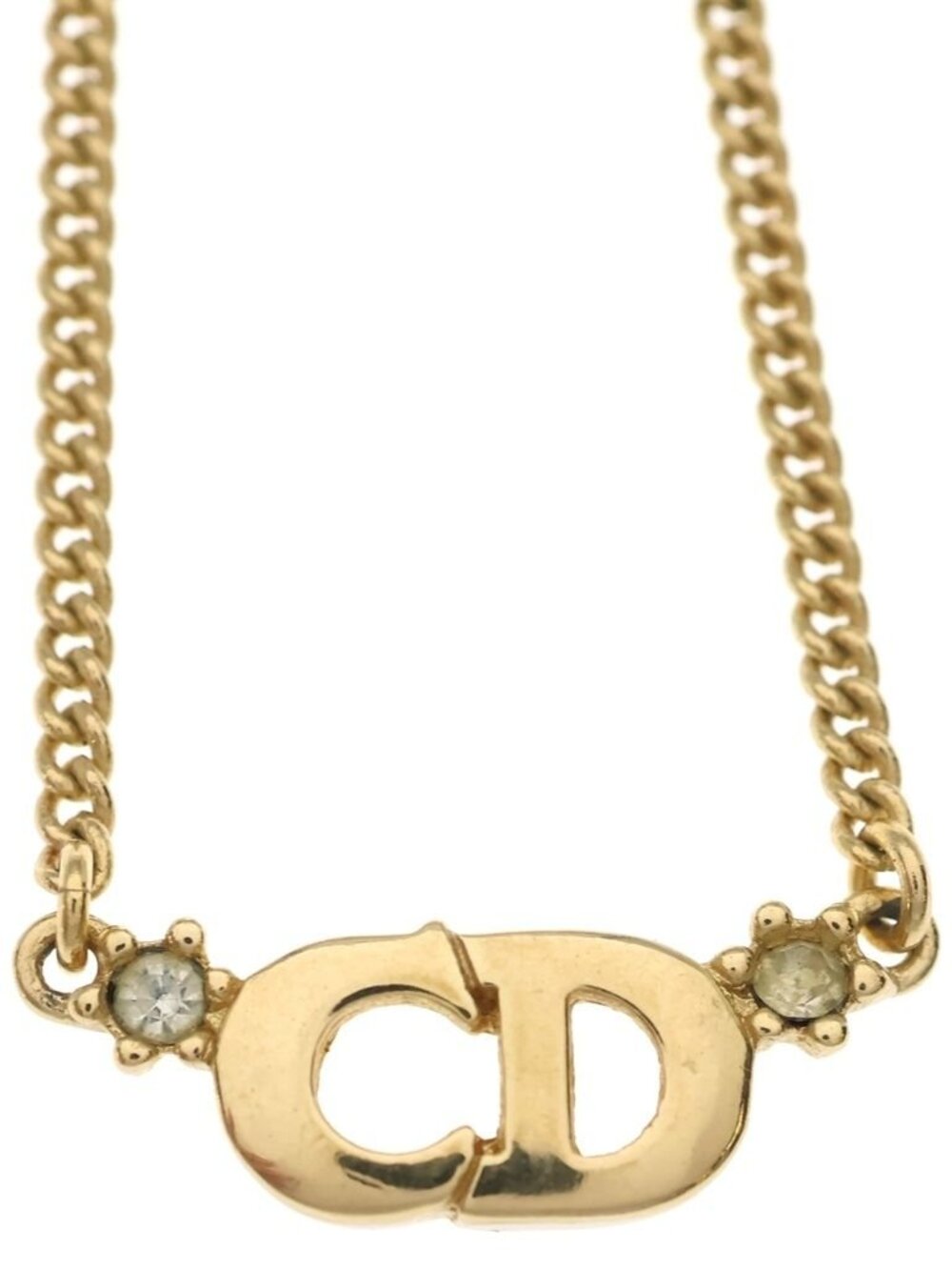 Dior CD Logo Chain Necklace Gold - Picture 3 of 6